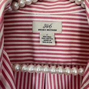 Brooks Brothers Pink/White Pinstripe Button-down